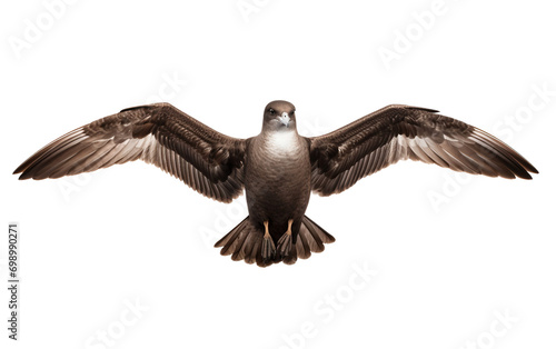 A Serene Scene of Shearwater Soaring in the Sunset Horizon Isolated on Transparent Background PNG.