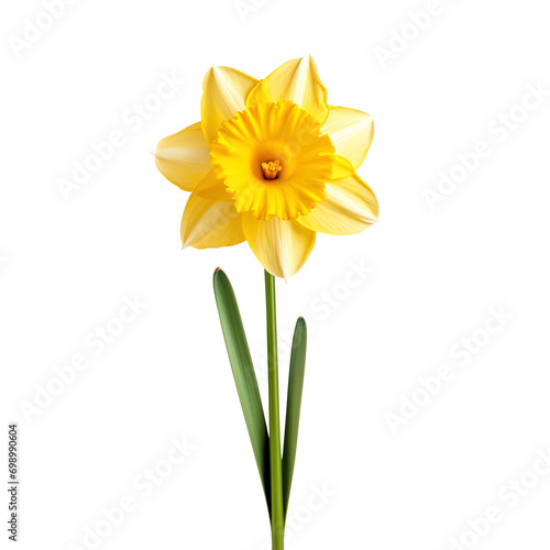 yellow daffodils isolated on transparent background Remove png, Clipping Path, pen tool
