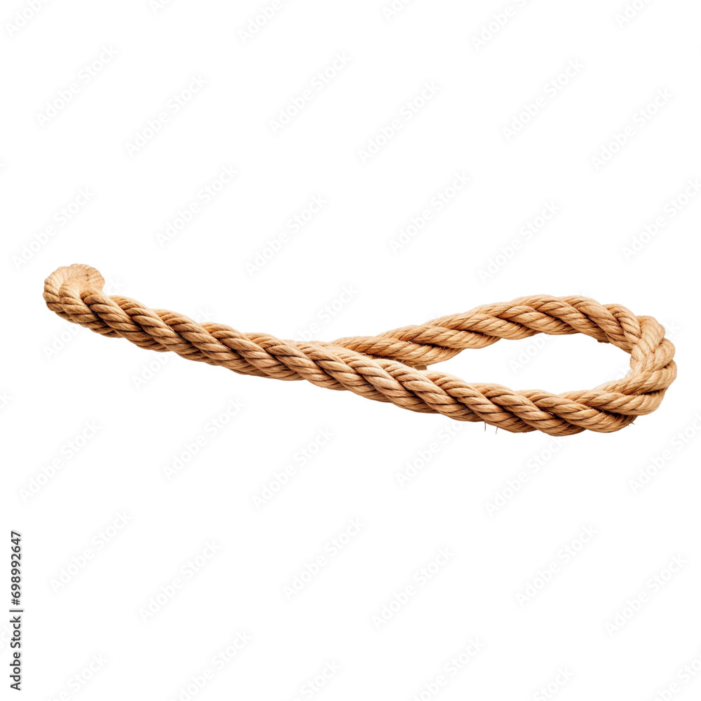Obraz premium the rope on white background, Generative AI