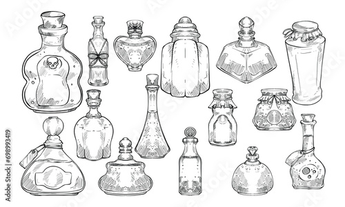 perfume and potion handdrawn collection