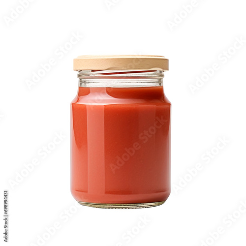 jar of tomato sauce isolated on transparent background Remove png, Clipping Path, pen tool