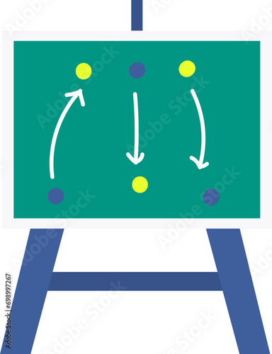 baseball strategy board vector illustration