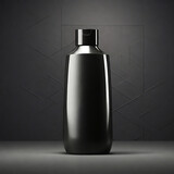 A shampoo bottle for product mockup on a soft dark background