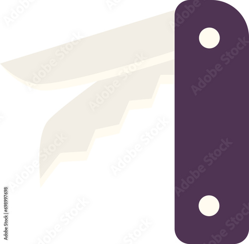 swiss knife vector illustration