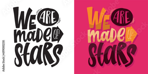 Fashion cute hand drawn doodle lettering print. T-shirt design, mug print. Lettering art.