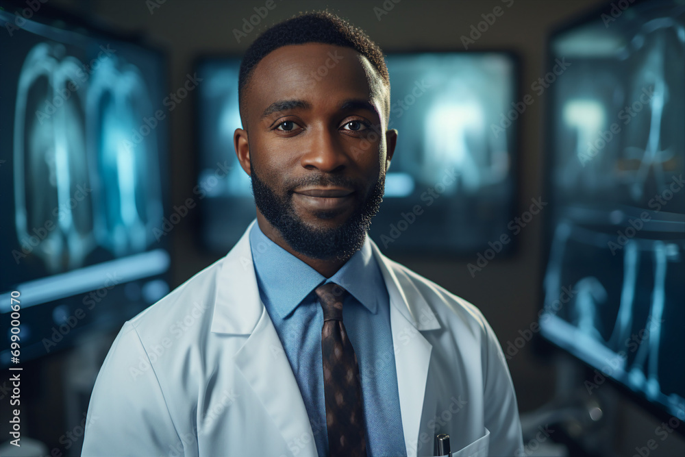 Experienced doctor in operation room analyzing x ray diagnosis surgeon radiologist Generative AI Experienced doctor in operation room analyzing x ray diagnosis surgeon radiologist Generative AI