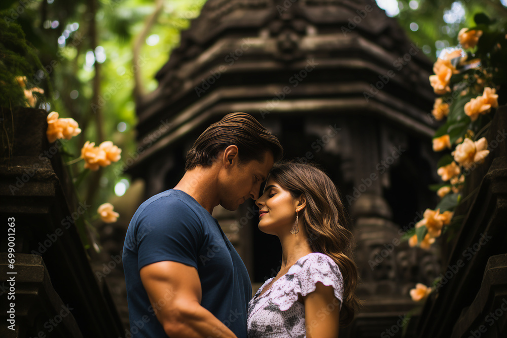 AI generated picture of happy married people traveling together romantic honeymoon vacation trip AI generated picture of happy married people traveling together romantic honeymoon vacation trip