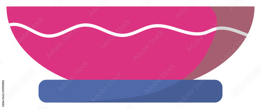 Obraz premium ceramic bowl vector illustration