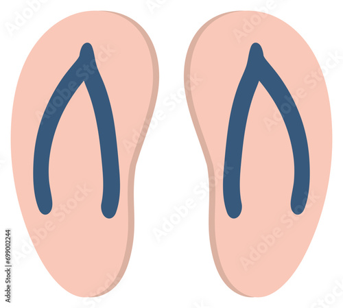 slippers vector illustration