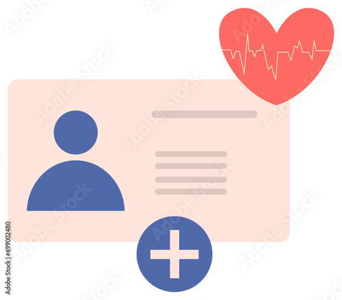 medical card vector illustration