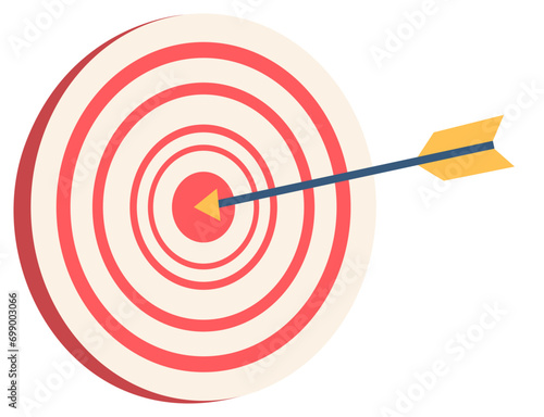finance goal target vector illustration