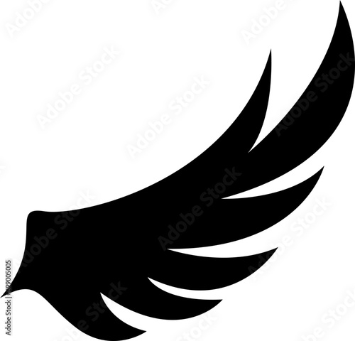 Black Wing Element Icon