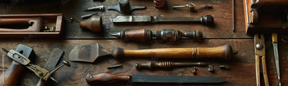 Woodworking hand tools for repair banner