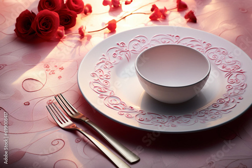 cup, coffee, tea, drink, white, red, saucer, mug, isolated, breakfast, beverage
