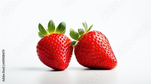 Strawberries on White Background. Fresh, Healthy, Healthy Life, Fruit, Berry 