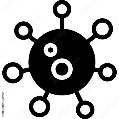virus , Bacteria, black icon