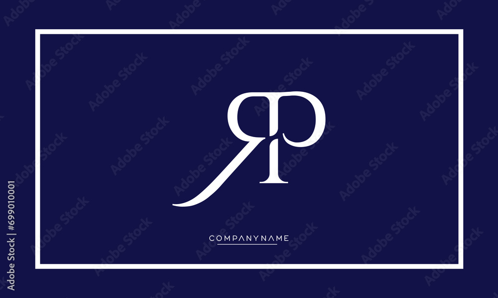 Alphabet letters icon logo RP or PR
Alphabet letters icon logo RP or PR
