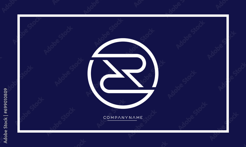 Alphabet letters RR or R logo monogram Alphabet letters RR or R logo monogram