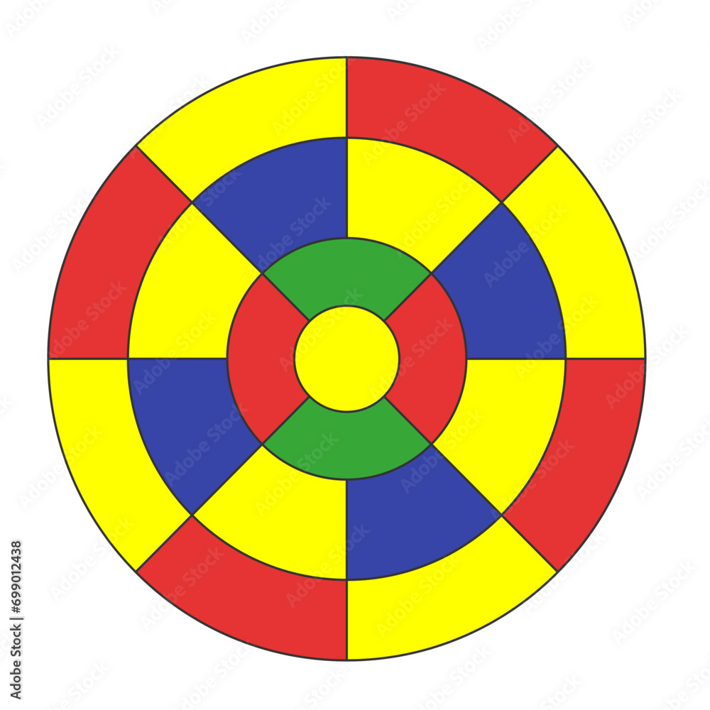 Obraz premium Dartboard Target Illustration