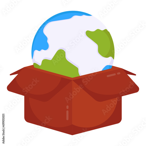 A perfect design icon of global delivery

