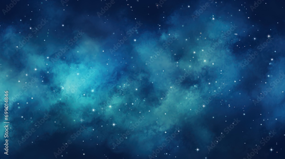 watercolor wallpaper Many large stars Partially overlapping blue night background