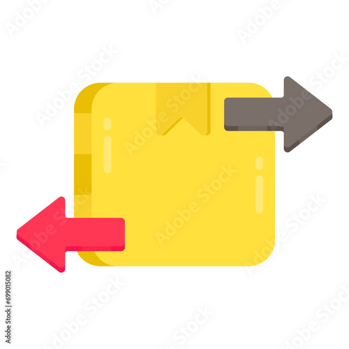 Modern design icon of parcel exchange 

