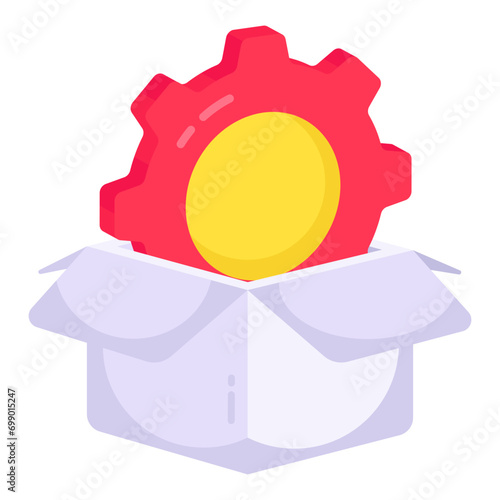 Trendy design icon of parcel management 

