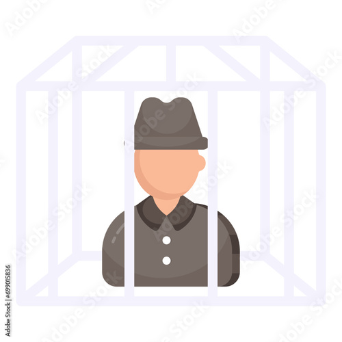A unique design icon of jail

