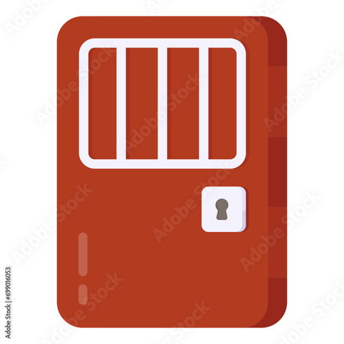 A unique design icon of jail

