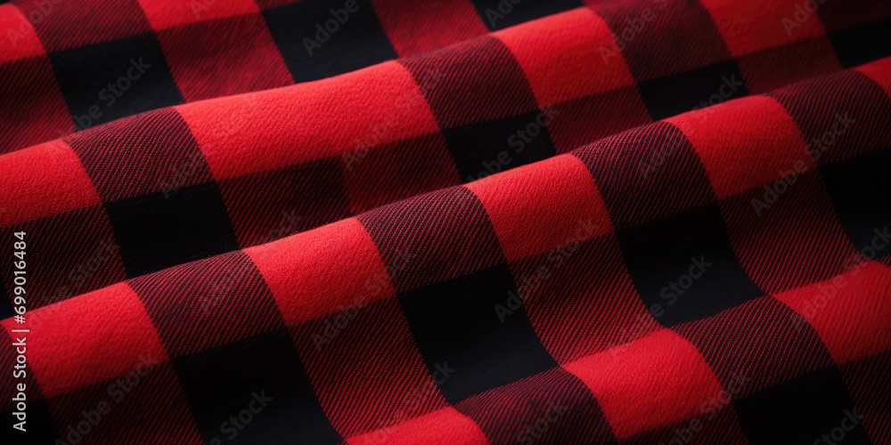 red and white checkered fabric, Red and black buffalo plaid pattern. Lumberjack background. Classic red Scottish gingham pattern texture. red and white checkered fabric, Red and black buffalo plaid pattern. Lumberjack background. Classic red Scottish gingham pattern texture.