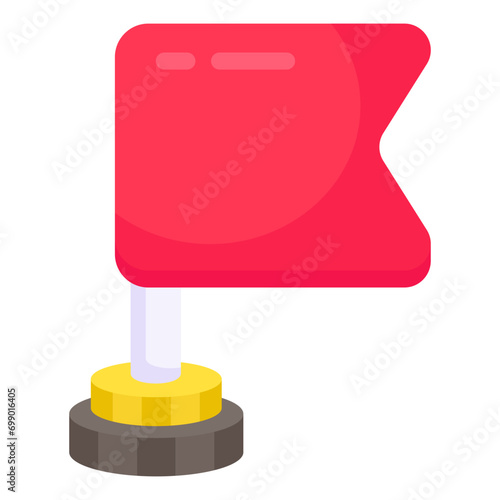 A unique design icon of flag

