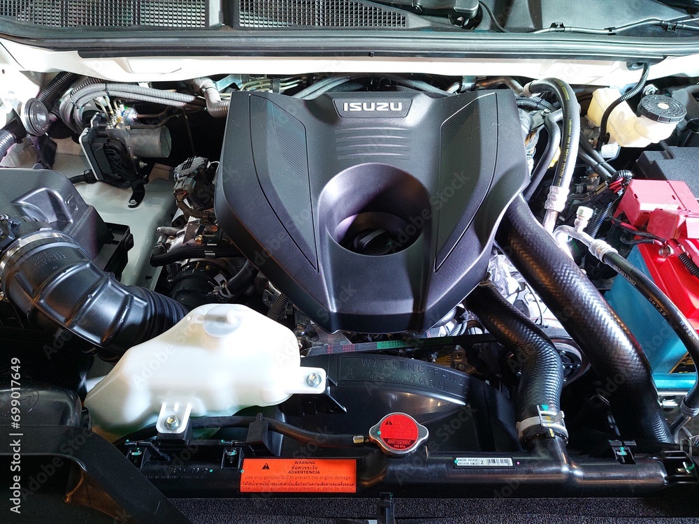 Isuzu dmax engine at Manila Auto Salon in Pasay, Philippines Stock ...
