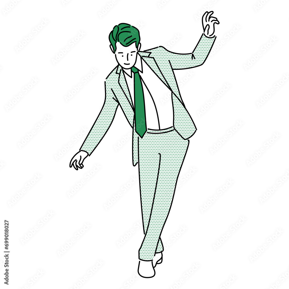 Business man, businessperson or employee staff people cartoon. Company professional minimalist illustration vector Business man, businessperson or employee staff people cartoon. Company professional minimalist illustration vector