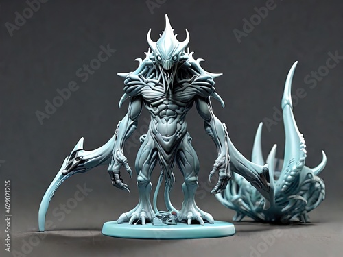 3D miniature figure for boardgame of anime monster