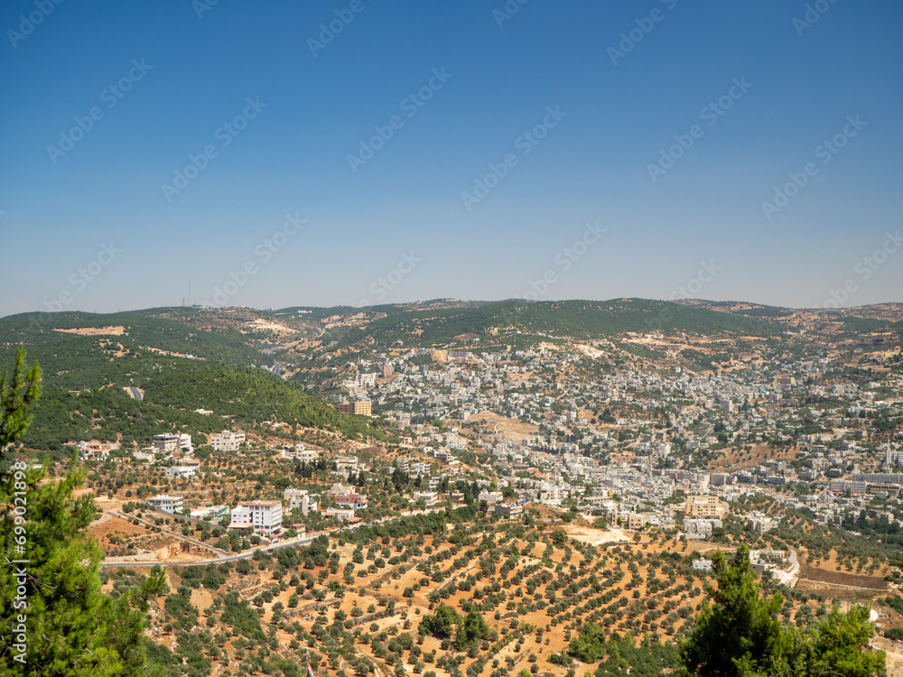 Ajlun city and castle, north of Amman, Jordan, Middle East