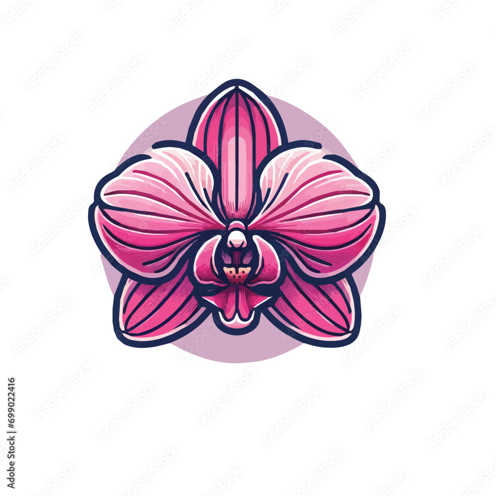 pink orchid vector icon feminine empowerment femininity pink orchid vector icon feminine empowerment femininity
