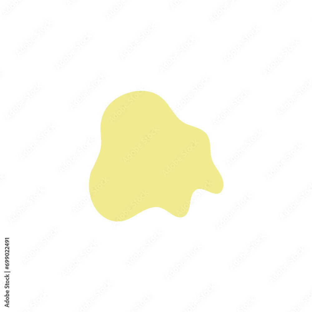 Yellow fluid shapes 