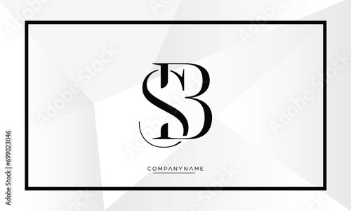 Alphabet letters SB or BS logo monogram photo