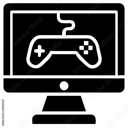 A gaming community emblem vektor icon illustation