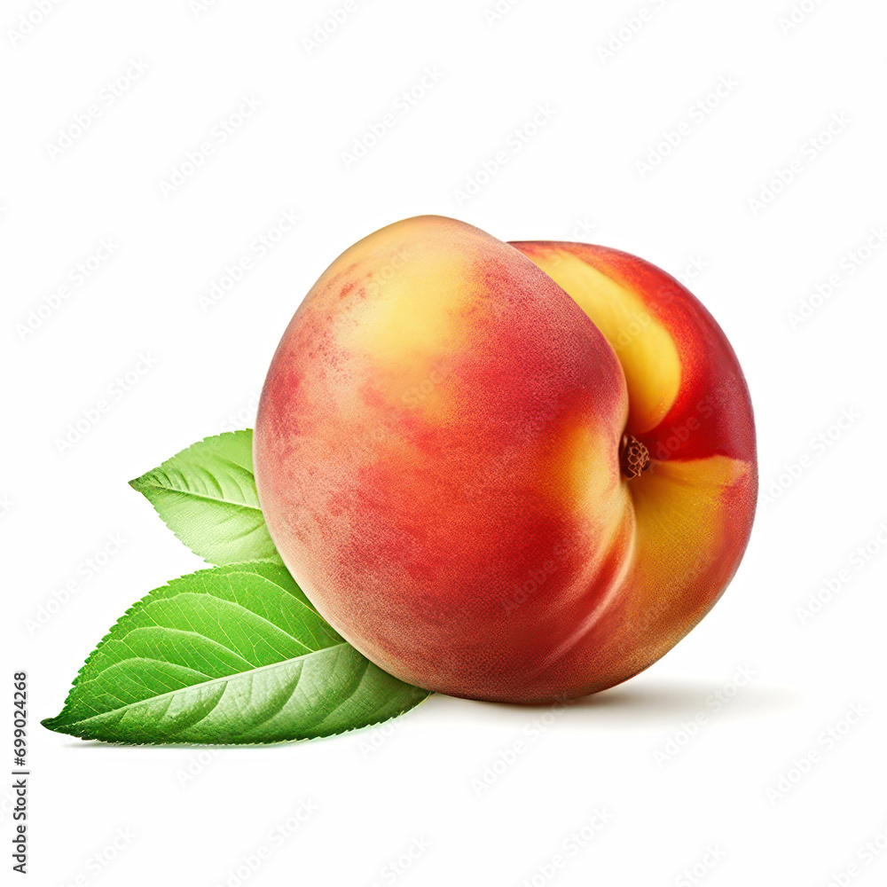 Juicy whole nectarine