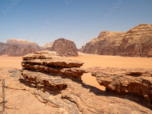 Wadi Rum desert, aka Valley of the Moon, Jordan, Middle East © jzajic