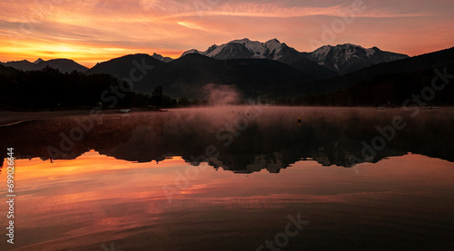 Sunrise Mont Blanc Lac de Passy