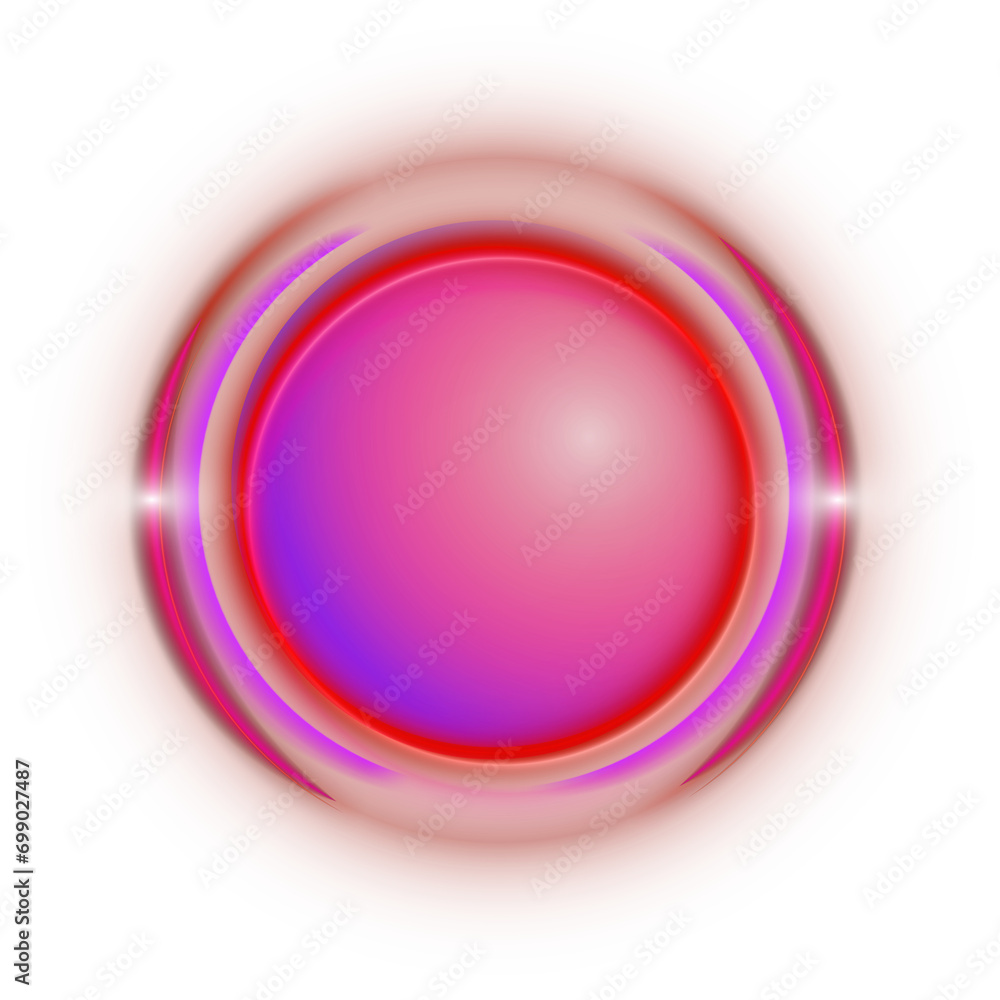 Obraz premium Futuristic Neon Circle