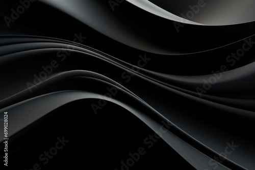 Abstract wavy black background