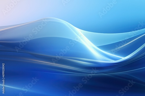 Abstract glowing wavy blue background