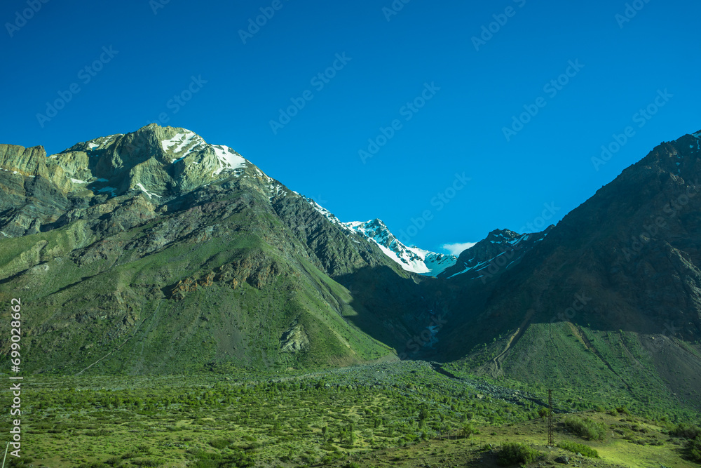 Fototapeta premium Landscape of San Jose del Maipo - Cajon del Maipo, Chile