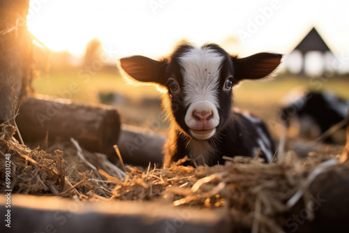An adorable farm animal