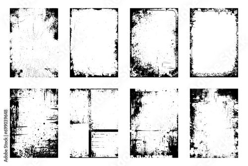 Realistic texture overlay paper effect. Overlay texture stamp. Paper vintage texture with torn effect. Overlay texture with the effect of damaged. Overlay texture