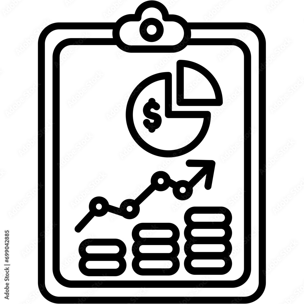 Business Report Icon Business Report Icon