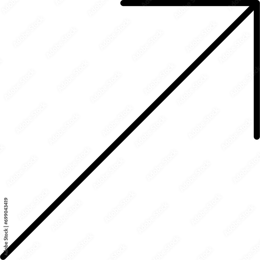 Up Right Arrow Icon Up Right Arrow Icon